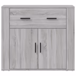 vidaXL Sideboard Side Cabinet Storage Cupboard Home Organiser Engineered Wood - Grey sonoma