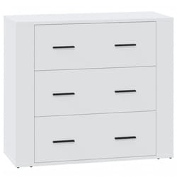 vidaXL Sideboard Storage Cupboard Cabinet Buffet Highboard Engineered Wood - White