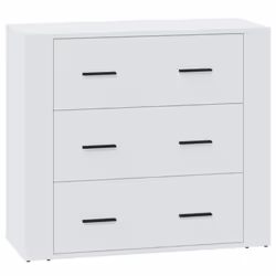 vidaXL Sideboard Storage Cupboard Cabinet Buffet Highboard Engineered Wood - White