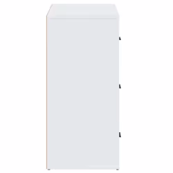 vidaXL Sideboard Storage Cupboard Cabinet Buffet Highboard Engineered Wood - White - Additional view 5