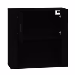 vidaXL Wall Cabinet Black Engineered Wood Sideboard Cabinet Home Organiser