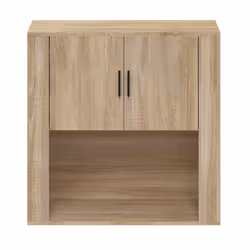 vidaXL Wall Cabinet Sonoma Oak Engineered Wood Side Cabinet Home Organiser