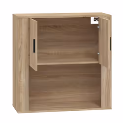 vidaXL Wall Cabinet Sonoma Oak Engineered Wood Side Cabinet Home Organiser