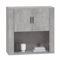 vidaXL Wall Cabinet Concrete Grey Engineered Wood Sideboard Home Organiser - Additional view 11