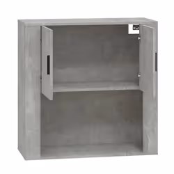 vidaXL Wall Cabinet Concrete Grey Engineered Wood Sideboard Home Organiser - Additional view 4