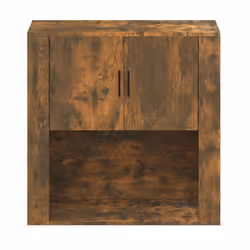 vidaXL Wall Cabinet Smoked Oak Engineered Wood Side Cabinet Home Organiser