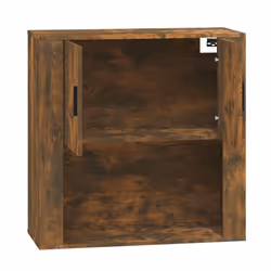 vidaXL Wall Cabinet Smoked Oak Engineered Wood Side Cabinet Home Organiser
