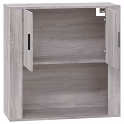 vidaXL Wall Cabinet Grey Sonoma Engineered Wood Side Cabinet Home Organiser