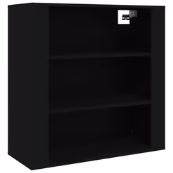 vidaXL Wall Cabinet Hanging Storage Cabinet Wall Cupboard Engineered Wood - Black