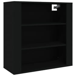 vidaXL Wall Cabinet Hanging Storage Cabinet Wall Cupboard Engineered Wood - Black