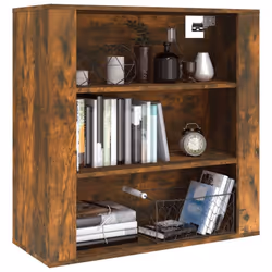 vidaXL Wall Cabinet Hanging Storage Cabinet Wall Cupboard Engineered Wood - Smoked oak - Additional view 7