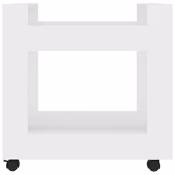 vidaXL Desk Trolley Engineered Wood Under Desk Storage Trolley Multi Colours - White - Additional view 4