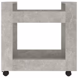 vidaXL Desk Trolley Engineered Wood Under Desk Storage Trolley Multi Colours - Concrete grey - Additional view 4