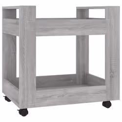 vidaXL Desk Trolley Engineered Wood Under Desk Storage Trolley Multi Colours - Grey sonoma