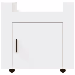vidaXL Desk Trolley Engineered Wood Office Under Storage Trolley Multi Colours - White - Additional view 5