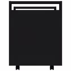 vidaXL Desk Trolley Engineered Wood Office Under Storage Trolley Multi Colours - Black - Additional view 7