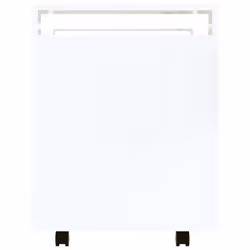 vidaXL Desk Trolley Engineered Wood Office Under Storage Trolley Multi Colours - High gloss white - Additional view 7