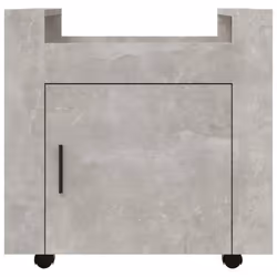 vidaXL Desk Trolley Engineered Wood Office Under Storage Trolley Multi Colours - Concrete grey - Additional view 5