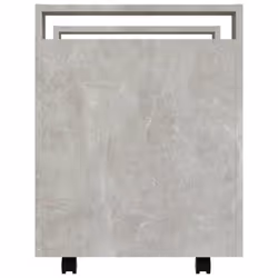 vidaXL Desk Trolley Engineered Wood Office Under Storage Trolley Multi Colours - Concrete grey - Additional view 7