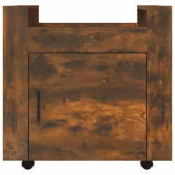 vidaXL Desk Trolley Engineered Wood Office Under Storage Trolley Multi Colours - Smoked oak - Additional view 5