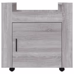 vidaXL Desk Trolley Engineered Wood Office Under Storage Trolley Multi Colours - Grey sonoma - Additional view 6