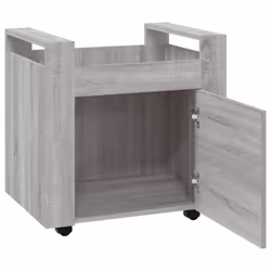 vidaXL Desk Trolley Engineered Wood Office Under Storage Trolley Multi Colours - Grey sonoma - Additional view 7