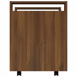 vidaXL Desk Trolley Engineered Wood Office Under Storage Trolley Multi Colours - Brown oak - Additional view 7
