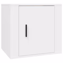 vidaXL 1/2x Bedside Cabinet White End Table Indoor Nightstand Telephone Stand - White, 2 x Bedside cabinet - Additional view 4