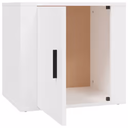 vidaXL 1/2x Bedside Cabinet White End Table Indoor Nightstand Telephone Stand - White, 2 x Bedside cabinet - Additional view 7
