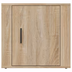 vidaXL 1/2x Bedside Cabinet White End Table Indoor Nightstand Telephone Stand - sonoma oak, 2 pcs - Additional view 5