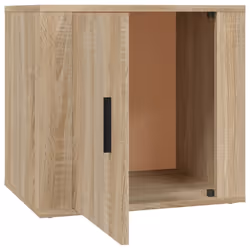vidaXL 1/2x Bedside Cabinet White End Table Indoor Nightstand Telephone Stand - sonoma oak, 2 pcs - Additional view 7