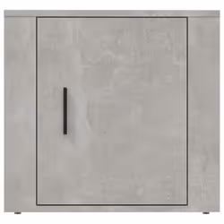 vidaXL 1/2x Bedside Cabinet White End Table Indoor Nightstand Telephone Stand - Concrete grey, 2 x Bedside cabinet - Additional view 5