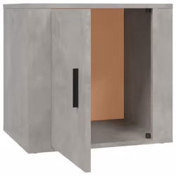 vidaXL 1/2x Bedside Cabinet White End Table Indoor Nightstand Telephone Stand - Concrete grey, 2 x Bedside cabinet - Additional view 7