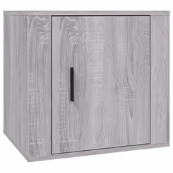 vidaXL 1/2x Bedside Cabinet White End Table Indoor Nightstand Telephone Stand - grey sonoma, 1 pcs