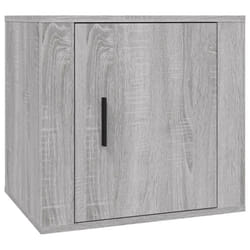 vidaXL 1/2x Bedside Cabinet White End Table Indoor Nightstand Telephone Stand - grey sonoma, 1 pcs