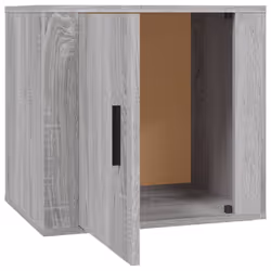 vidaXL 1/2x Bedside Cabinet White End Table Indoor Nightstand Telephone Stand - grey sonoma, 1 pcs - Additional view 7