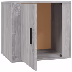 vidaXL 1/2x Bedside Cabinet White End Table Indoor Nightstand Telephone Stand - Grey sonoma, 2 x Bedside cabinet - Additional view 8