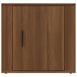vidaXL 1/2x Bedside Cabinet White End Table Indoor Nightstand Telephone Stand - Brown oak, 2 x Bedside cabinet - Additional view 5