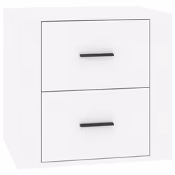 vidaXL Bedside Cabinet Nightstand Side Table Telephone Stand Multi Colours - High gloss white
