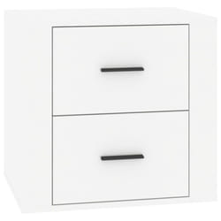 vidaXL Bedside Cabinet Nightstand Side Table Telephone Stand Multi Colours - High gloss white