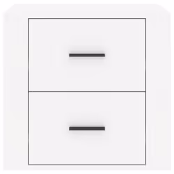 vidaXL Bedside Cabinet Nightstand Side Table Telephone Stand Multi Colours - High gloss white - Additional view 5