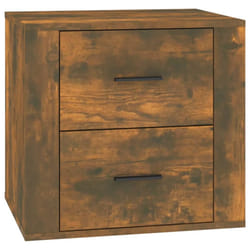 vidaXL Bedside Cabinet Nightstand Side Table Telephone Stand Multi Colours - Smoked oak
