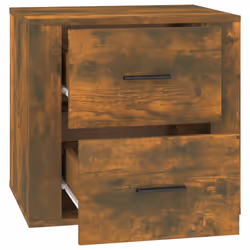 vidaXL Bedside Cabinet Nightstand Side Table Telephone Stand Multi Colours - Smoked oak - Additional view 7