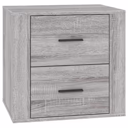 vidaXL Bedside Cabinet Nightstand Side Table Telephone Stand Multi Colours - Grey sonoma