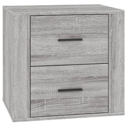 vidaXL Bedside Cabinet Nightstand Side Table Telephone Stand Multi Colours - Grey sonoma