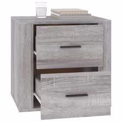 vidaXL Bedside Cabinet Nightstand Side Table Telephone Stand Multi Colours - Grey sonoma - Additional view 5