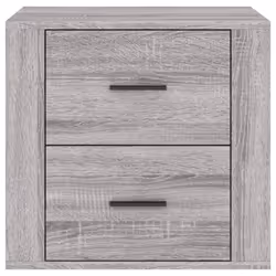vidaXL Bedside Cabinet Nightstand Side Table Telephone Stand Multi Colours - Grey sonoma - Additional view 6