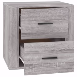 vidaXL Bedside Cabinet Nightstand Side Table Telephone Stand Multi Colours - Grey sonoma - Additional view 8