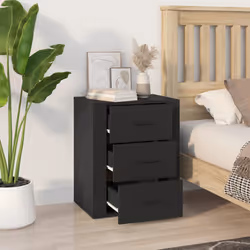 VidaXL 816713 nightstand/bedside table Black