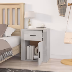 VidaXL 816724 nightstand/bedside table Concrete colour